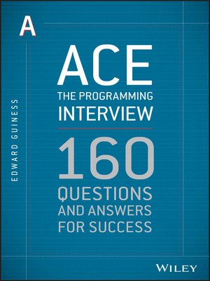 cover image of Ace the Programming Interview